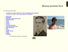 Tablet Screenshot of blossomassociates.net
